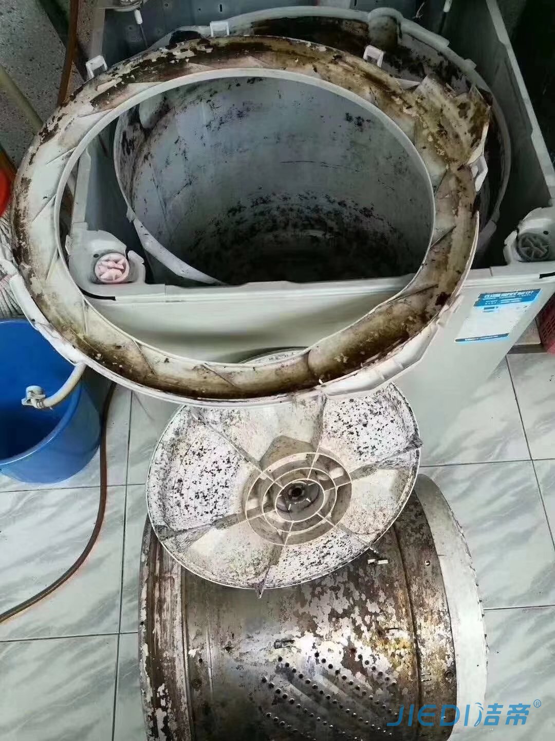 洗衣机为什么要清洗？来跟着洁帝一起看看图吧